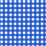 Classic Blue Gingham Cotton Jersey Blend Knit Fabric