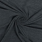 Heather Charcoal Grey Solid Cotton Spandex Knit Fabric