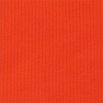 Bright Red Orange Wide Wale Cotton Ribbing Knit Fabric