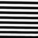 Black and White Small Stripe Ponte de Roma Fabric