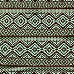 Grey Mint Green Navajo Stripe Hacci Sweater Knit Fabric